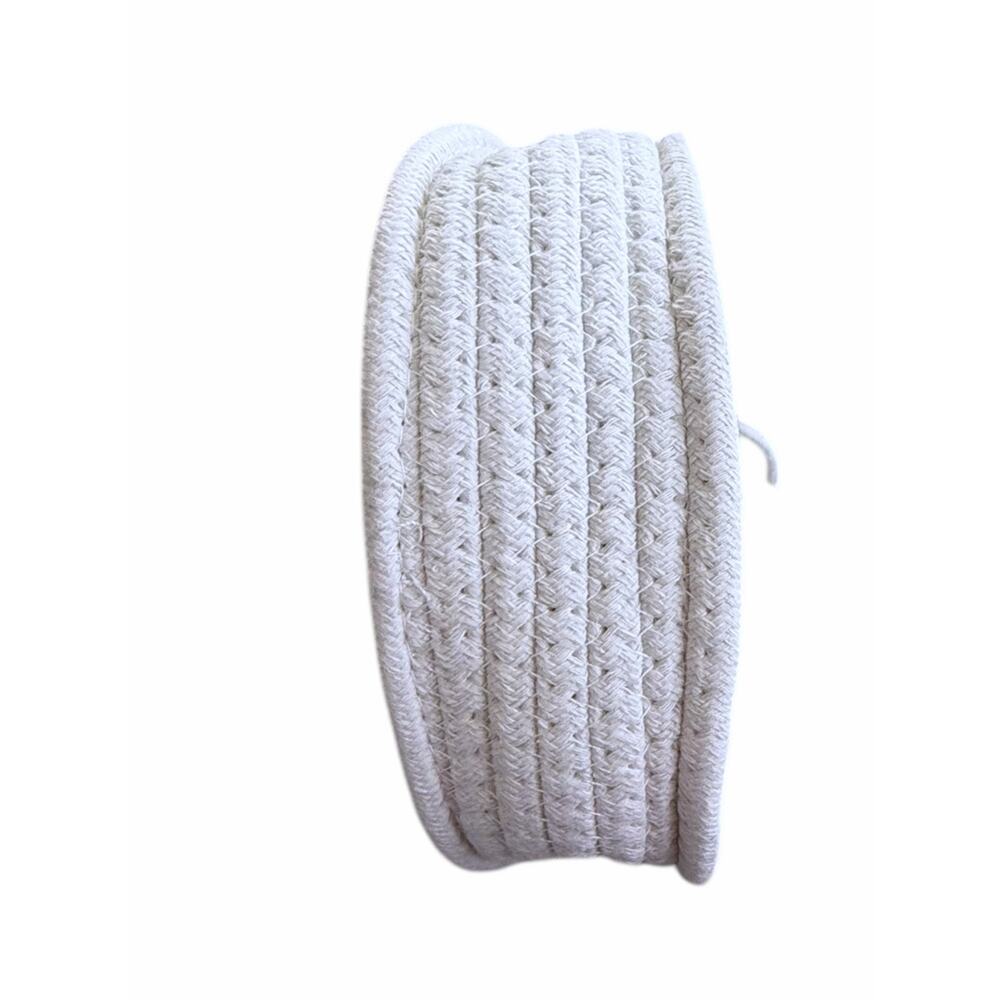Handmade Crochet Circle Bag White Rope Boho Crossbody Top Handle Purse NEW - Picture 4 of 6